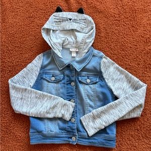 Like new cat denim jacket